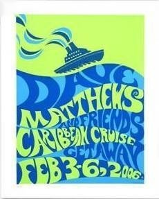Methane Studios — Dave Matthews Band, Dave Matthews & Friends Caribbean Cruise Getaway, Unknown · Feb 3–6, 2006 Show Poster