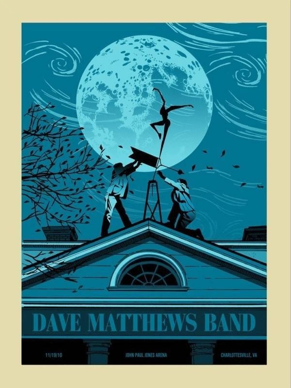 Methane Studios — Dave Matthews Band, John Paul Jones Arena (University of Virginia), Charlottesville, VA · Nov 19, 2010 Artist Poster