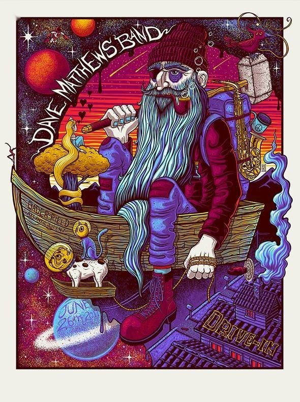 Jim Mazza — Dave Matthews Band, Bader Field, Atlantic City, NJ · Jun 25, 2011 Show Poster