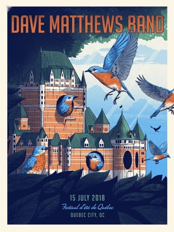 Matt Fleming — Dave Matthews Band, Plains of Abraham, Quebec City, CAN · Jul 7, 2018 Artist Poster