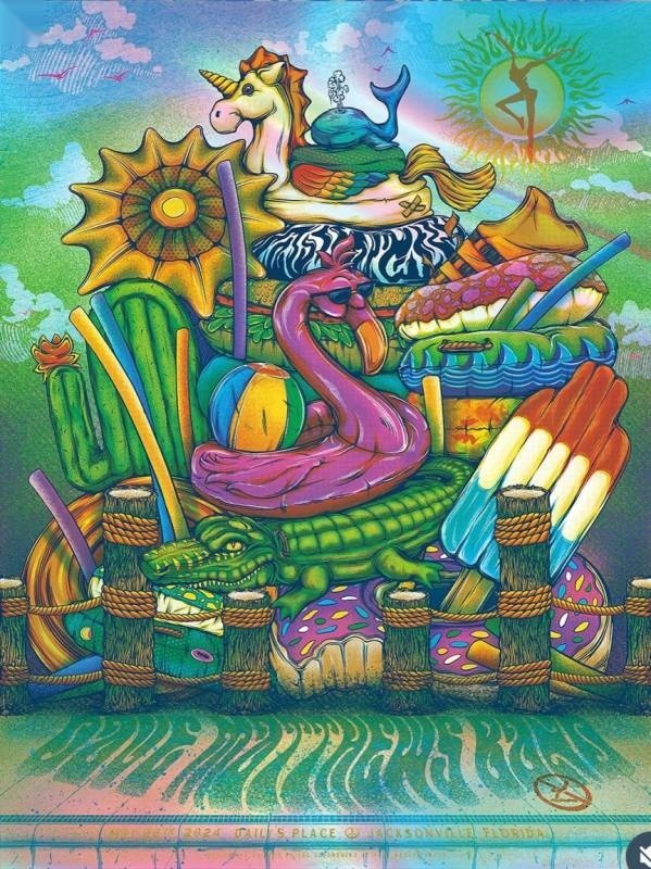 Half Hazard Press — Dave Matthews Band, Daily's Place, Jacksonville, FL · May 28, 2024 Foil Poster