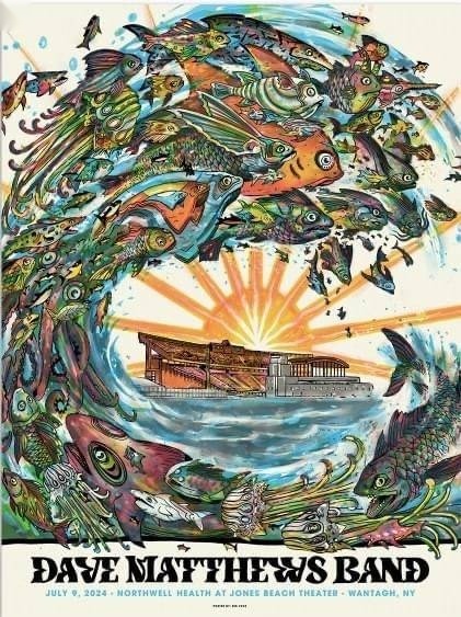 Zeb Love — Dave Matthews Band, Northwell Health at Jones Beach Theater, Wantagh, NY · Jul 9, 2024 Artist Poster