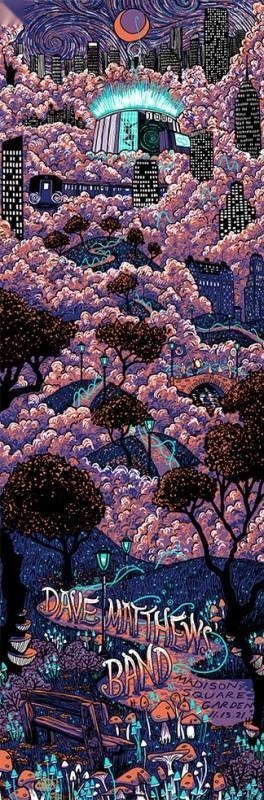 James Eads — Dave Matthews Band, Madison Square Garden, New York, NY · Nov 13, 2021 Show Foil Poster