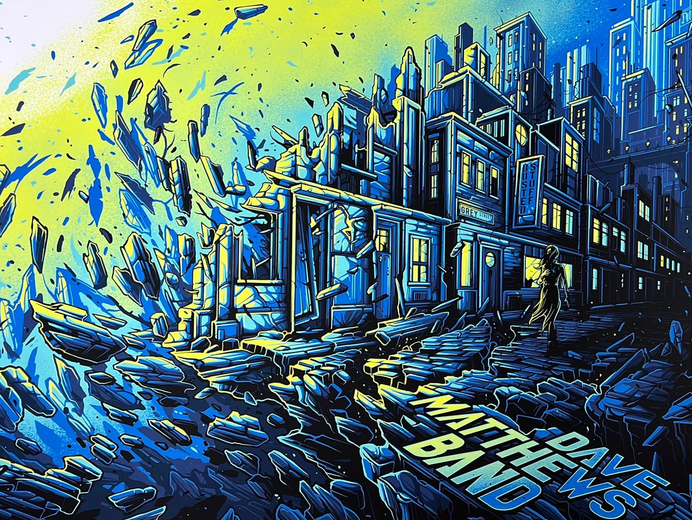 Dan Mumford — Dave Matthews Band, Song Series - Grey Street, Unknown · Jan 1, 2022 Show Poster