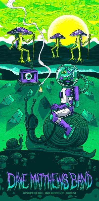 Jim Mazza — Dave Matthews Band, The Gorge Amphitheatre, George, WA · Sep 3, 2022 Poster