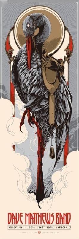 Ken Taylor — Dave Matthews Band, Xfinity Theatre, Hartford, CT · Jun 11, 2016 Artist Poster