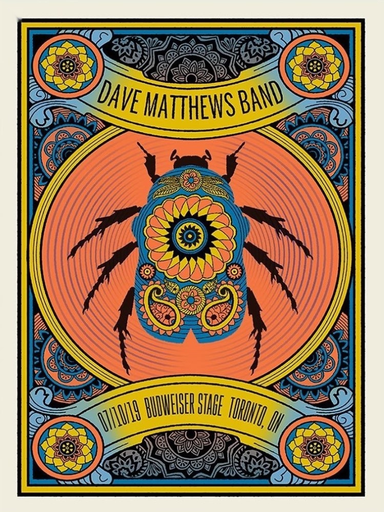 Methane Studios — Dave Matthews Band, Budweiser Stage, Toronto, ON · Jul 10, 2019 Poster