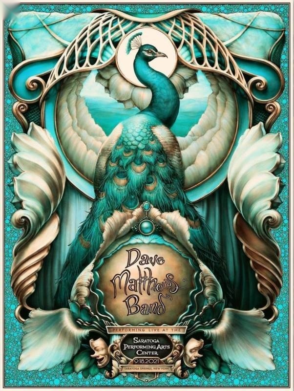 N.C. Winters — Dave Matthews Band, Saratoga Performing Arts Center, Saratoga Springs, NY · Jul 10, 2021 Artist Poster