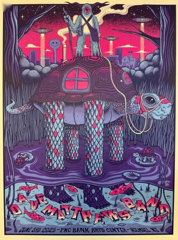 Jim Mazza — Dave Matthews Band, PNC Bank Arts Center, Holmdel, NJ · Jun 3, 2025 Artist Poster