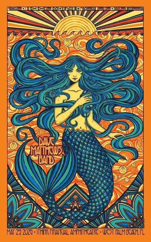 Todd Slater — Dave Matthews Band, iTHINK Financial Amphitheatre, West Palm Beach, FL · May 29, 2026 Show Poster