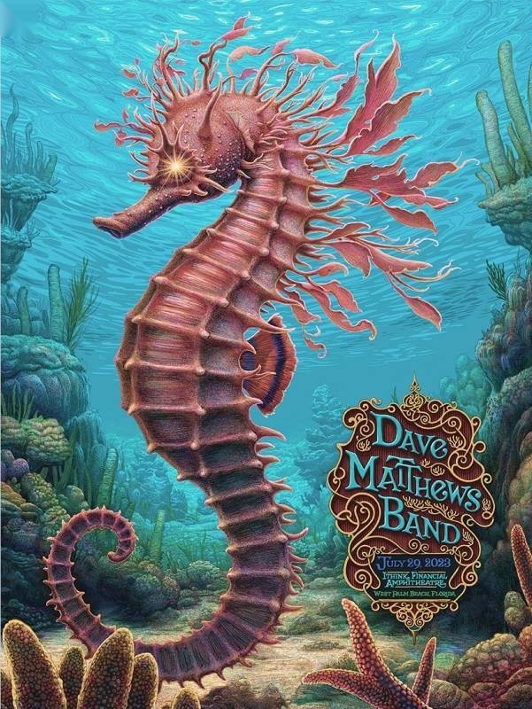 N.C. Winters — Dave Matthews Band, iTHINK Financial Amphitheatre, West Palm Beach, FL · Jul 29, 2023 Artist Poster