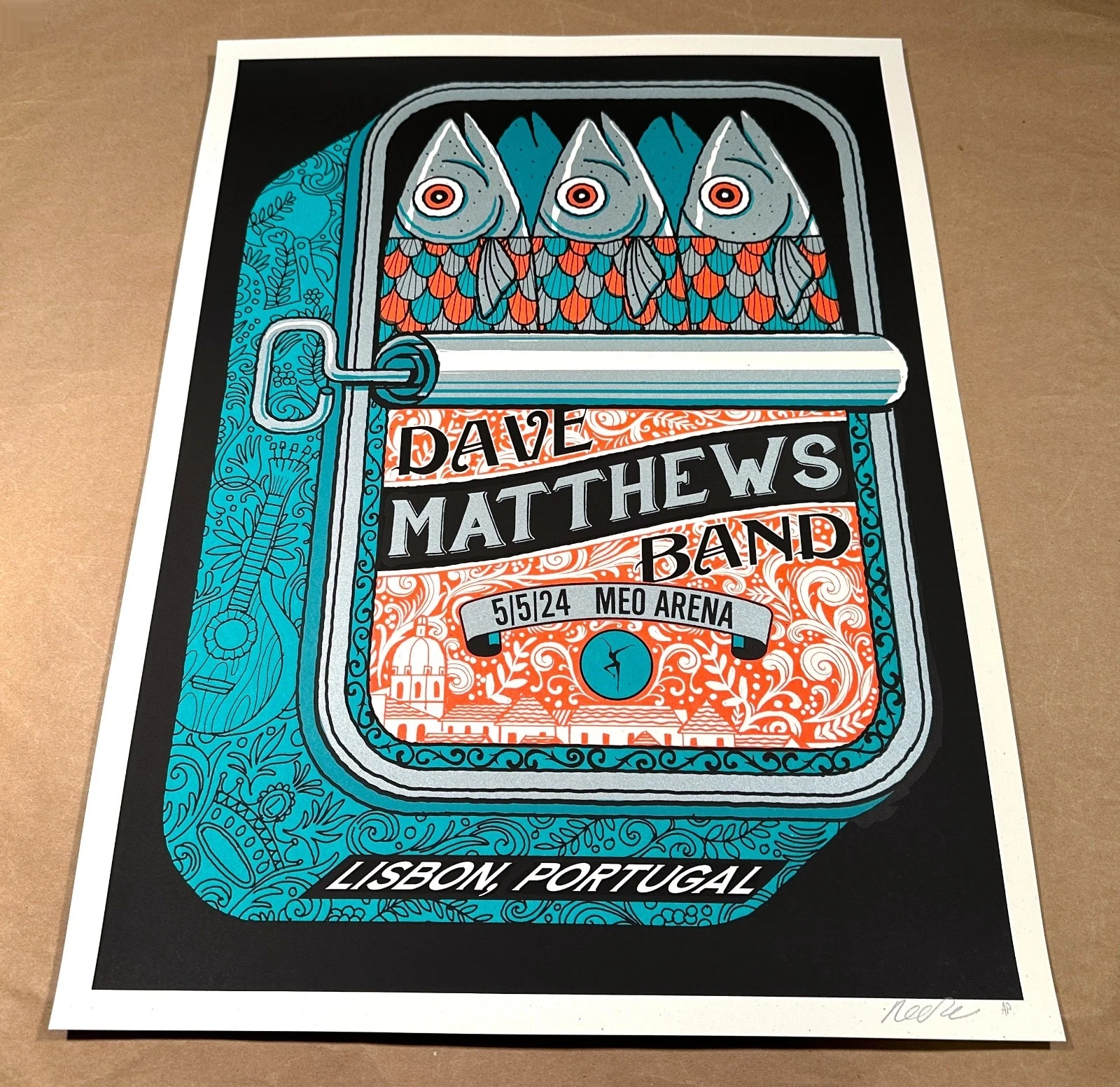 Methane Studios — Dave Matthews Band, Altice Arena, Lisbon, PT · May 5, 2024 Artist Poster