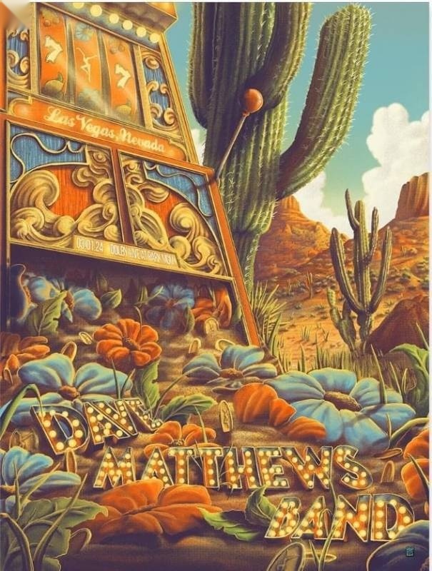 Bailey Race — Dave Matthews Band, Dolby Live (Park MGM), Las Vegas, NV · Mar 1, 2024 Artist Poster