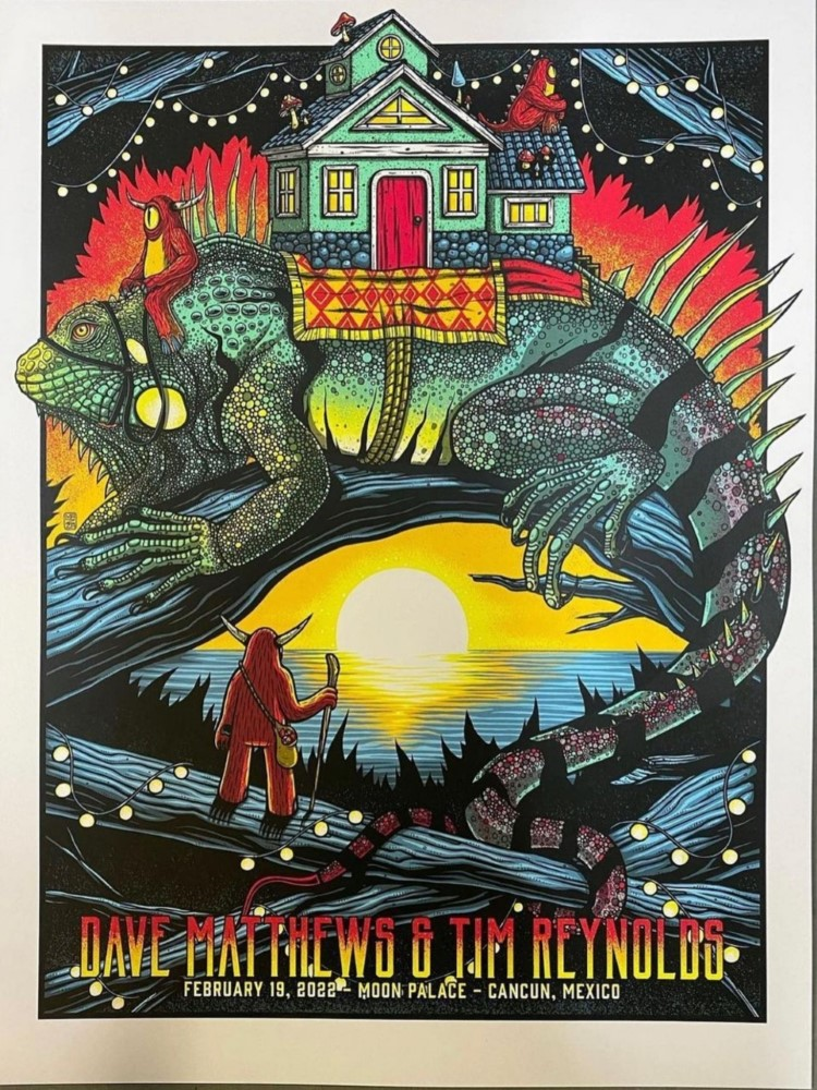 Jim Mazza — Dave Matthews Band, Moon Palace Golf & Spa Resort, Cancún, MEX · Feb 19, 2022 Poster