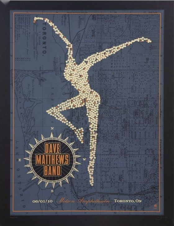 Methane Studios — Dave Matthews Band, Molson Amphitheatre, Toronto, ON · Jun 1, 2010 Poster