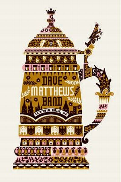 Bene Rohlmann — Dave Matthews Band, Palladium Köln, Cologne, DEU · Feb 28, 2010 Poster