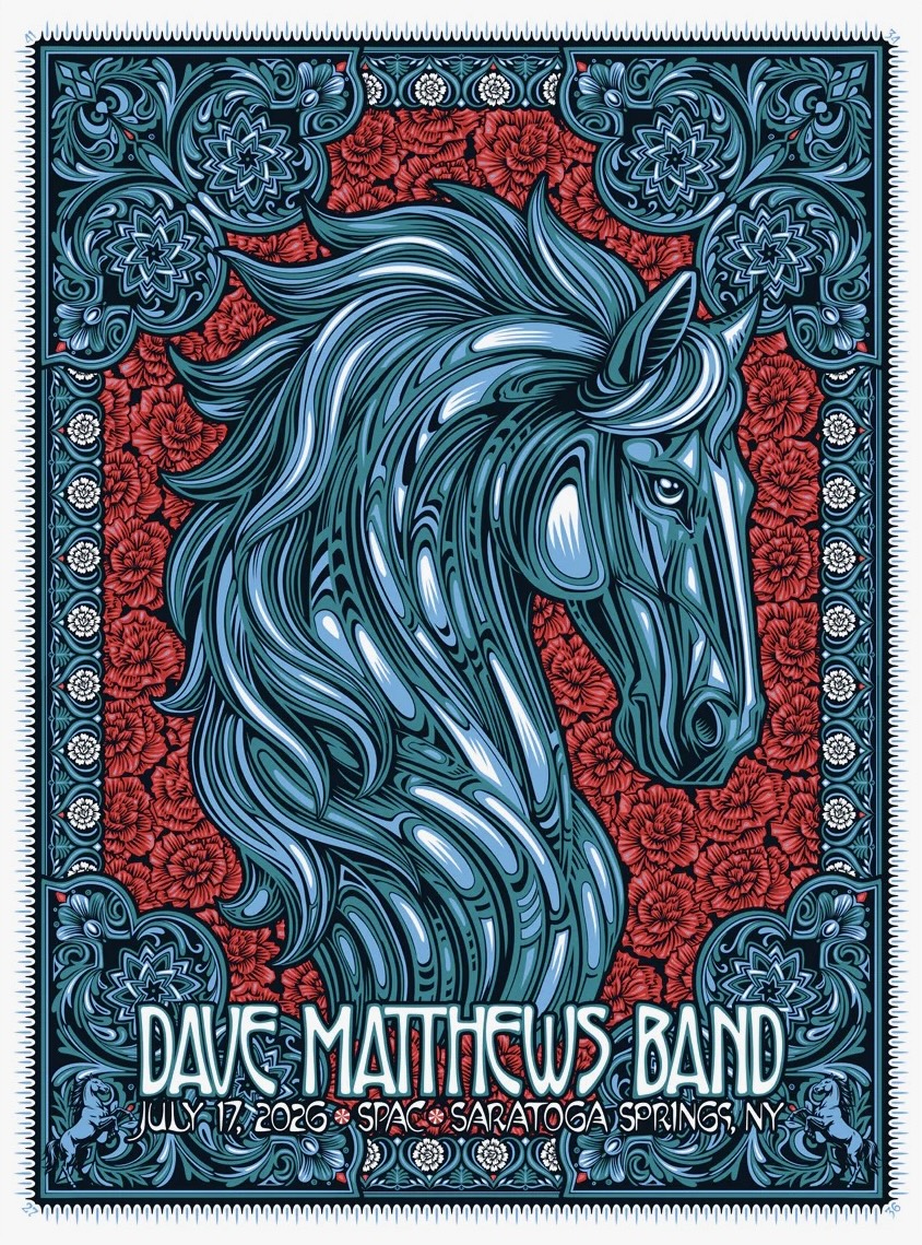Todd Slater — Dave Matthews Band, Saratoga Performing Arts Center, Saratoga Springs, NY · Jul 17, 2026 Poster