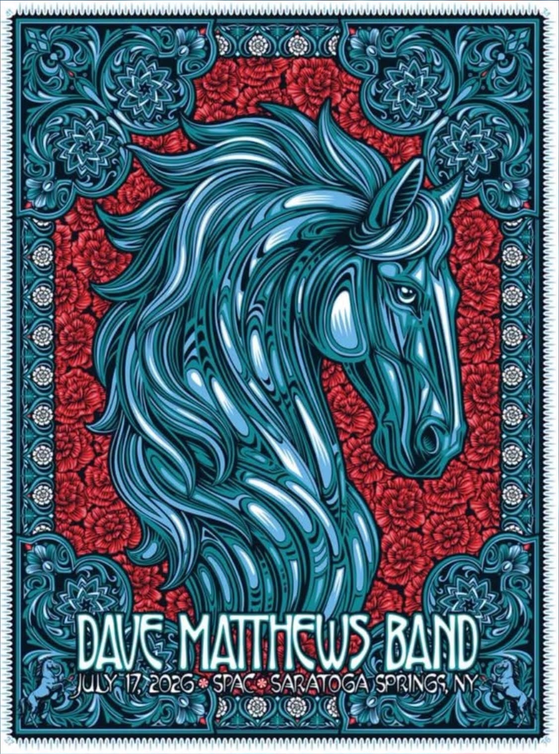 Todd Slater — Dave Matthews Band, Saratoga Performing Arts Center, Saratoga Springs, NY · Jul 17, 2026 Poster