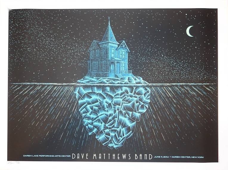 Todd Slater — Dave Matthews Band, Darien Lake Performing Arts Center (Six Flags Darien Lake), Corfu, NY · Jun 11, 2014 Artist Poster