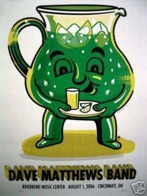 Methane Studios — Dave Matthews Band, Riverbend Music Center, Cincinnati, OH · Aug 1, 2006 Artist Proof Poster