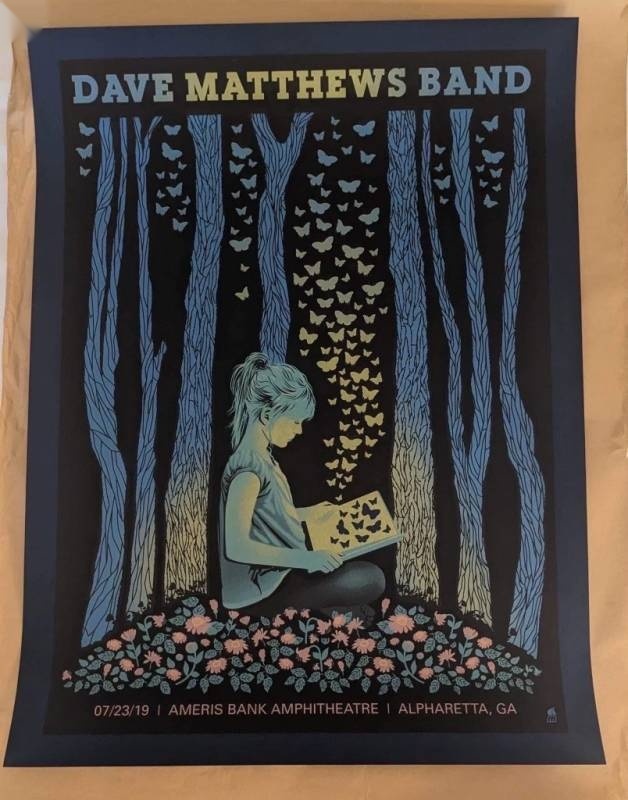Methane Studios — Dave Matthews Band, CMAC, Canandaigua, NY · Jul 23, 2019 Variant Poster