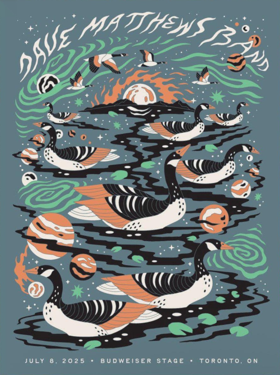 Joshua Noom — Dave Matthews Band, Budweiser Stage, Toronto, ON · Jul 8, 2025 Poster