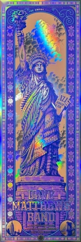 Ben Kwok (BIOWORKZ) — Dave Matthews Band, Madison Square Garden, New York, NY · Nov 18, 2023 Artist Foil Poster
