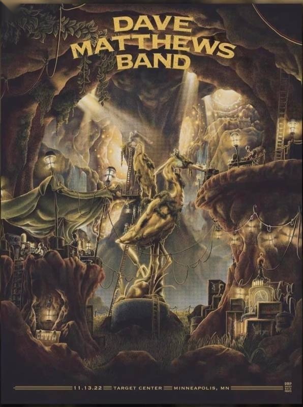 Bailey Race — Dave Matthews Band, Target Center, Minneapolis, MN · Nov 13, 2022 Artist Poster