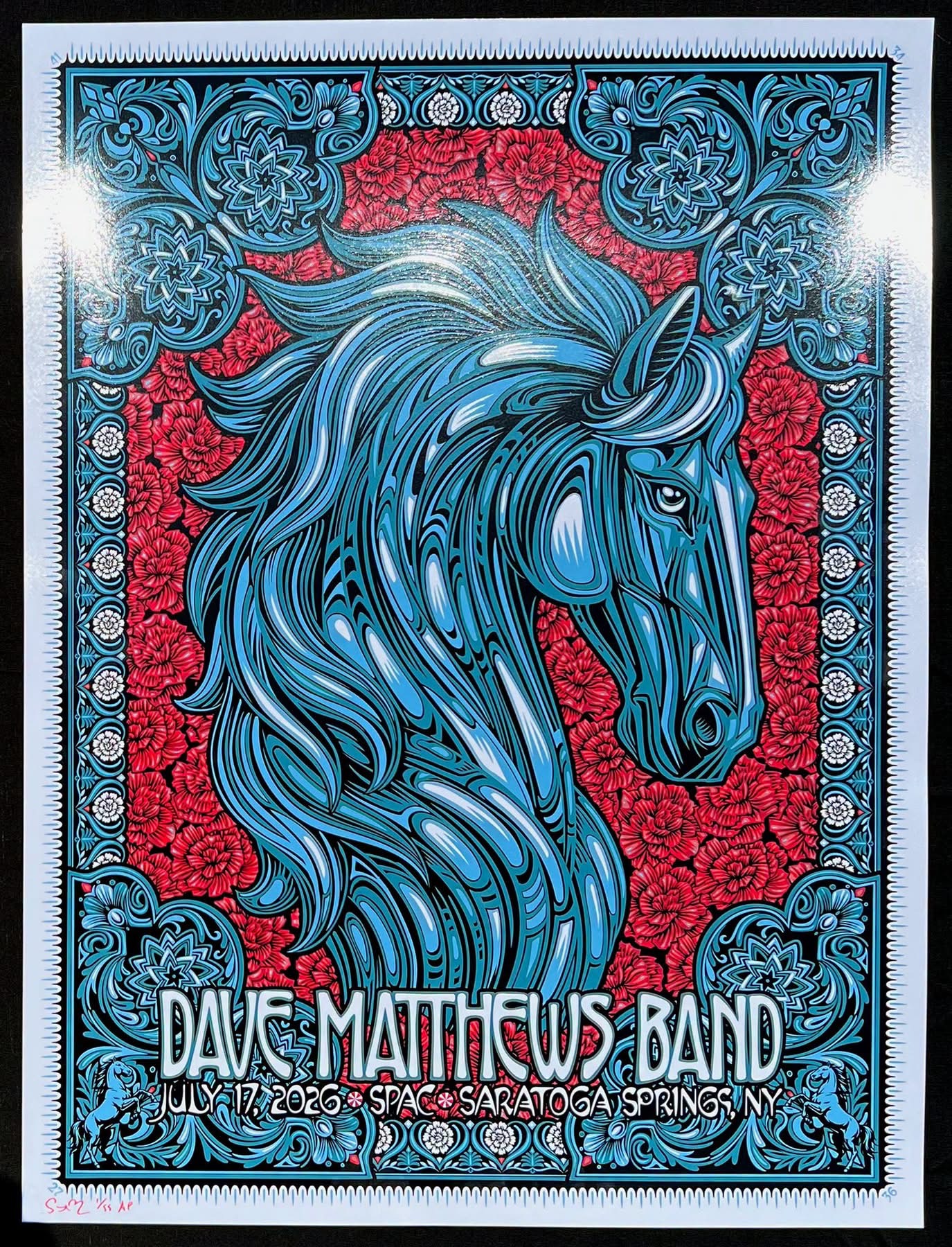 Todd Slater — Dave Matthews Band, Saratoga Performing Arts Center, Saratoga Springs, NY · Jul 17, 2026 Artist Poster