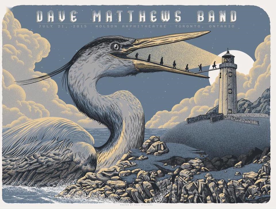 Neal Williams — Dave Matthews Band, Molson Amphitheatre, Toronto, ON CAN · Jul 21, 2015 Poster