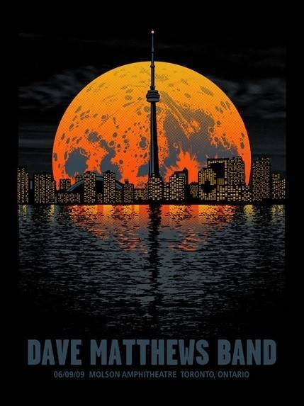 Methane Studios — Dave Matthews Band, Molson Amphitheatre, Toronto, ON · Jun 9, 2009 Artist Poster