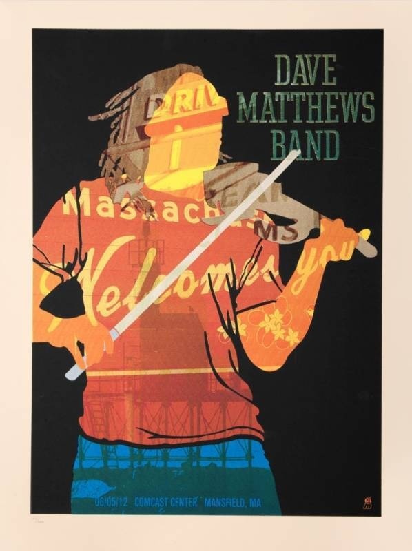 Methane Studios — Dave Matthews Band, Comcast Center, Mansfield, MA · Jun 5, 2012 Artist Proof Poster