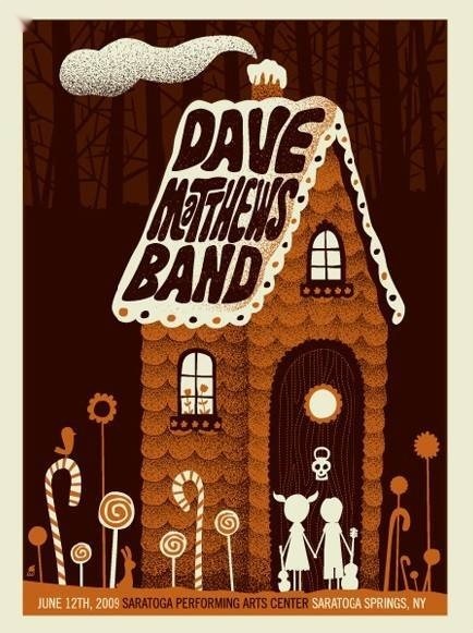 Methane Studios — Dave Matthews Band, Saratoga Performing Arts Center, Saratoga Springs, NY · Jun 12, 2009 Artist Poster
