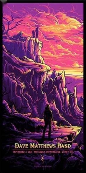 Dan Mumford — Dave Matthews Band, The Gorge Amphitheatre, George, WA · Sep 3, 2021 Show Poster