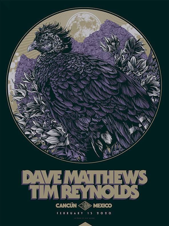 Ken Taylor — Dave Matthews Band, Moon Palace Golf & Spa Resort, Cancún, MX · Feb 15, 2020 Show Poster