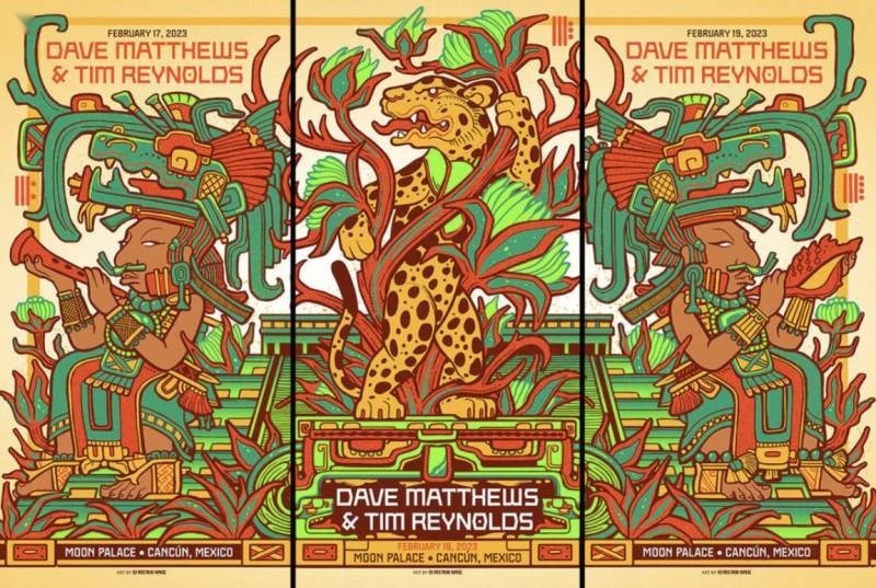 Munk One — Dave Matthews Band, Moon Palace Golf & Spa Resort, Cancún, MX · Feb 17–19, 2023 Show Poster