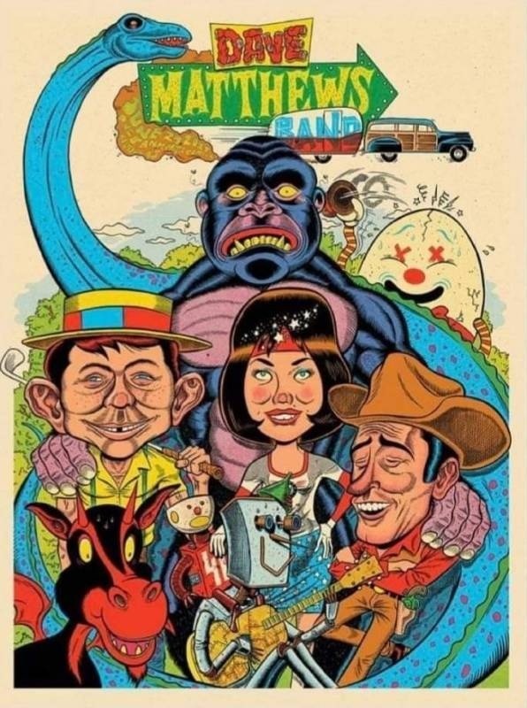 Ryan Besch (Your Cinema) — Dave Matthews Band, PNC Bank Arts Center, Holmdel, NJ · Jun 29, 2022 Artist Poster