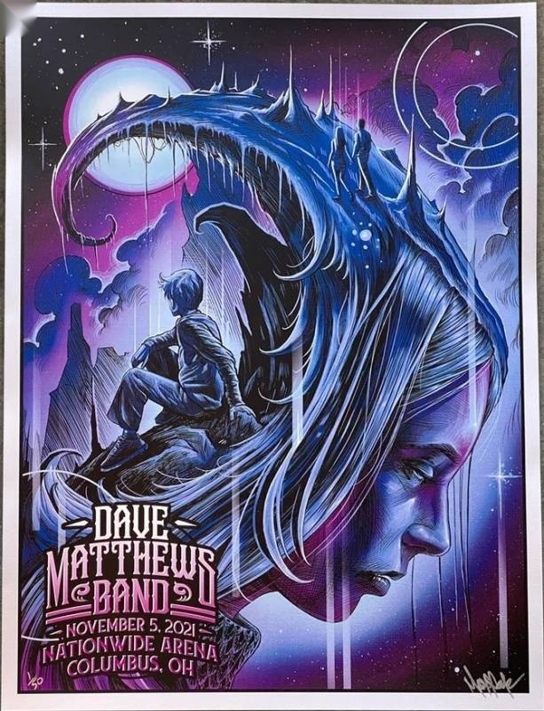 Maxx242 — Dave Matthews Band, Nationwide Arena, Columbus, OH · Nov 5, 2021 Artist Poster