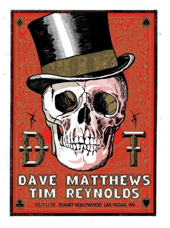 Methane Studios — Dave Matthews Band, Planet Hollywood Theater for the Performing Arts (Planet Hollywood Las Vegas), Las Vegas, NV · Dec 11, 2010 Artist Proof Poster