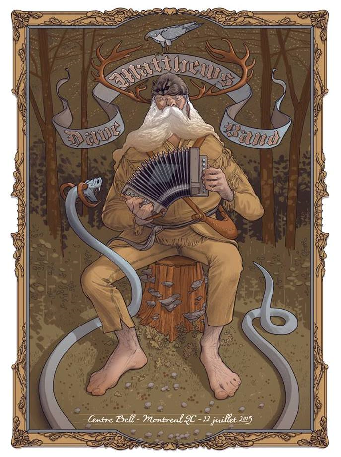 Neal Williams — Dave Matthews Band, Centre Bell, Montreal, QC CAN · Jul 22, 2015 Poster
