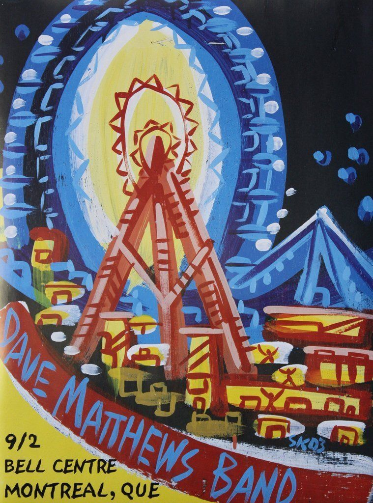 Steve Keene — Dave Matthews Band, Centre Bell, Montreal, QC · Sep 2, 2003 Poster