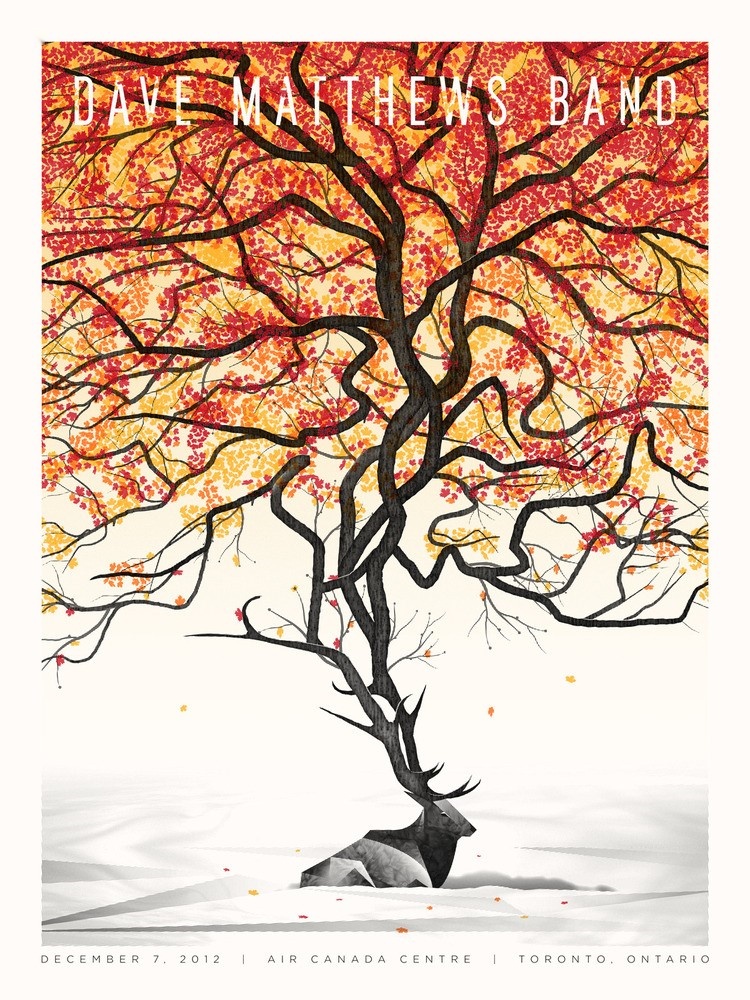 DKNG — Dave Matthews Band, Air Canada Centre, Toronto, ON · Dec 7, 2012 Poster