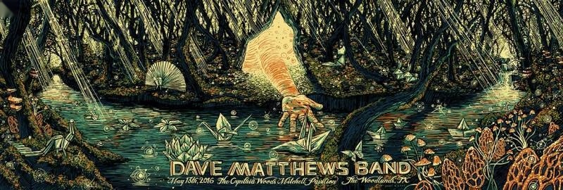 James Eads — Dave Matthews Band, The Cynthia Woods Mitchell Pavilion, The Woodlands, TX · May 13, 2016 Artist Poster