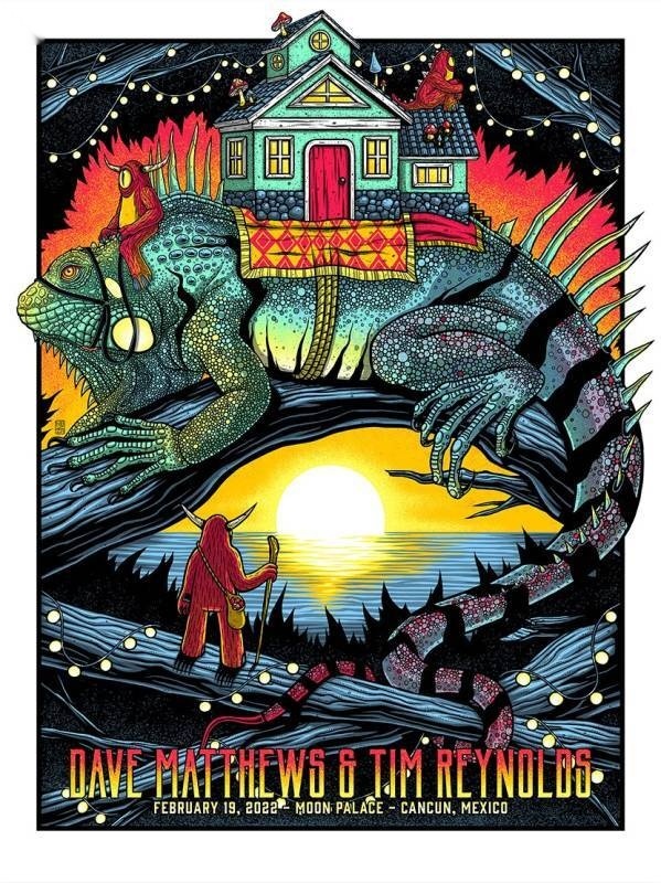 Jim Mazza — Dave Matthews Band, Moon Palace Golf & Spa Resort, Cancún, MEX · Feb 19, 2022 Artist Poster