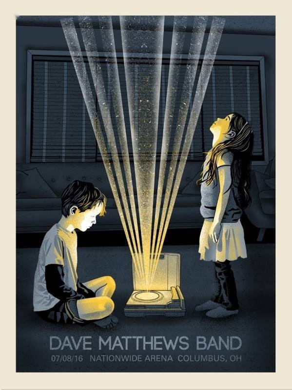 Methane Studios — Dave Matthews Band, Nationwide Arena, Columbus, OH · Jul 8, 2016 Artist Poster