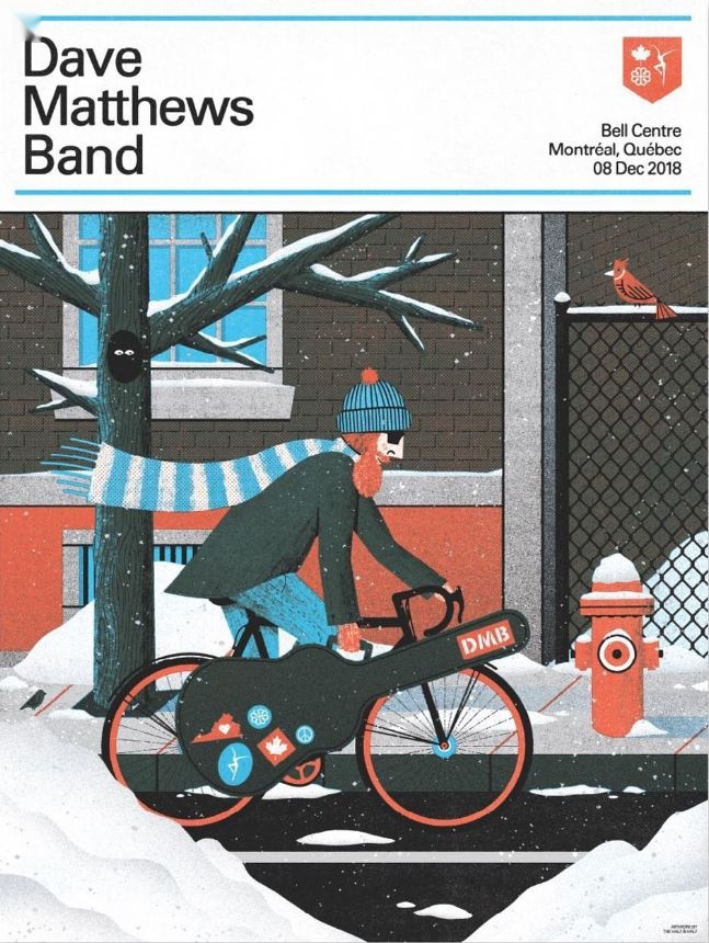 Half and Half — Dave Matthews Band, Centre Bell, Montreal, QC · Dec 8, 2018 Poster