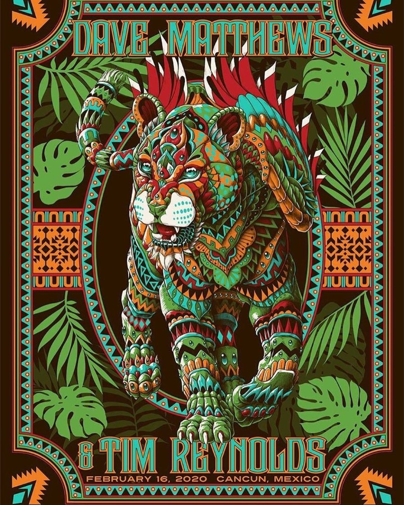 Ben Kwok (BIOWORKZ) — Dave Matthews Band, Moon Palace, Cancún, MEX · Feb 16, 2020 Poster