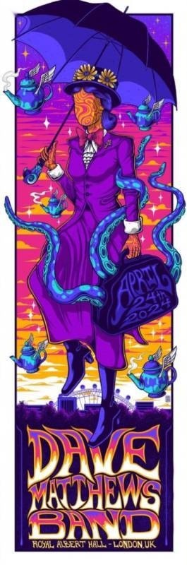 Jim Mazza — Dave Matthews Band, Royal Albert Hall, London, ENG · Apr 24, 2024 Artist Poster