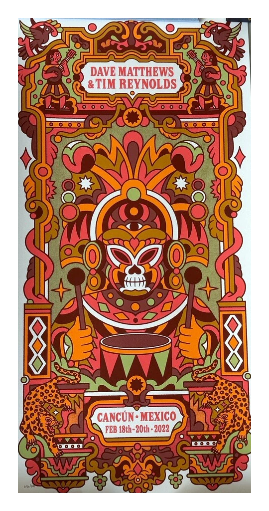 Dave Matthews Band Poster, Moon Palace Golf & Spa Resort, Cancún, MX · Feb 18–20, 2022 Show Poster
