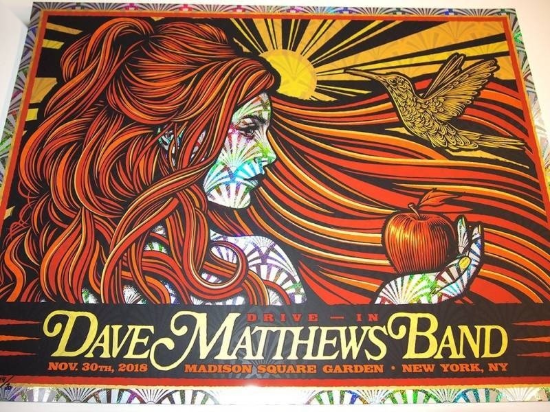 Todd Slater — Dave Matthews Band, Madison Square Garden, New York, NY · Aug 12, 2020 Foil Poster